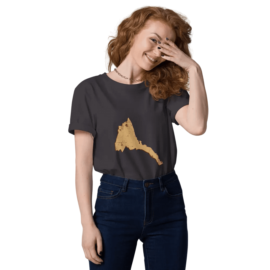 Vintage Eritrea Map Organic Tee product image (141)