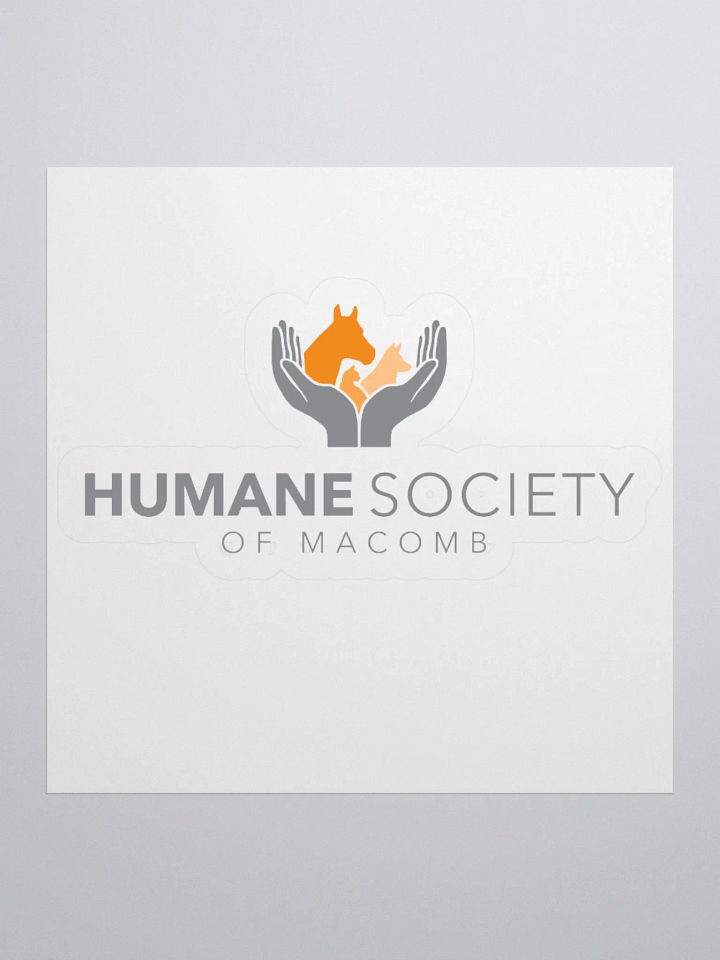 Humane Society of Macomb Logo Sticker product image (3)