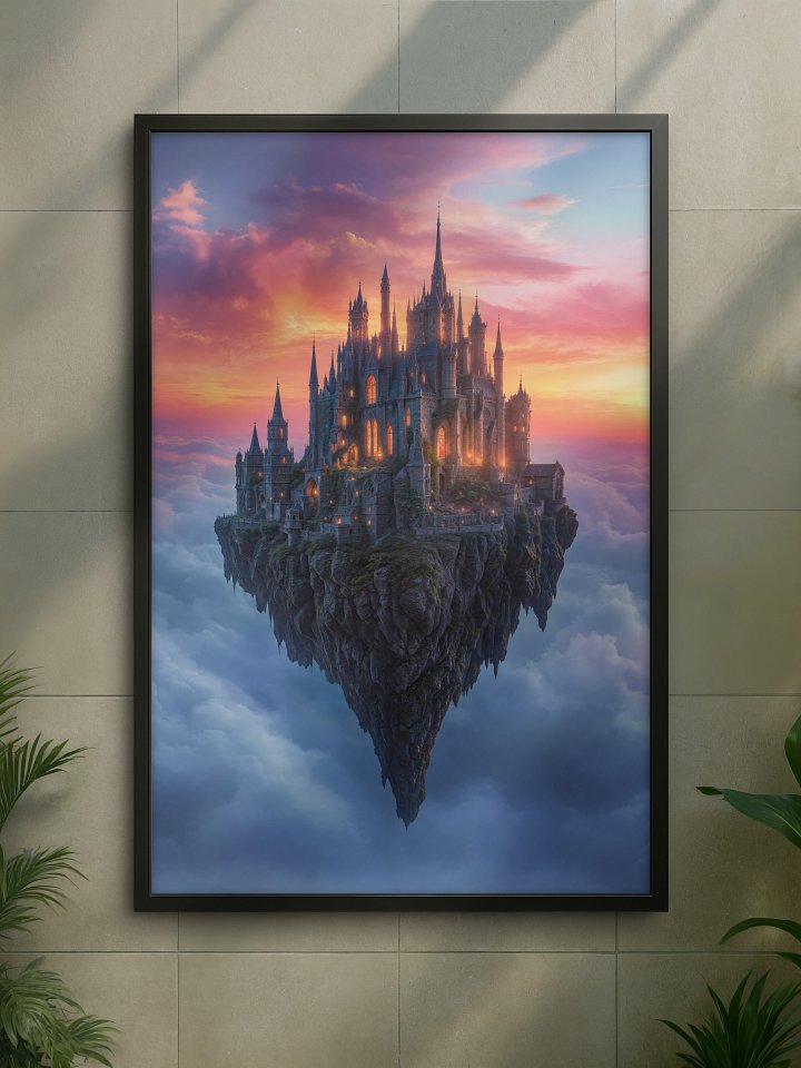 The Ascendant Keep – Framed Poster product image (1)