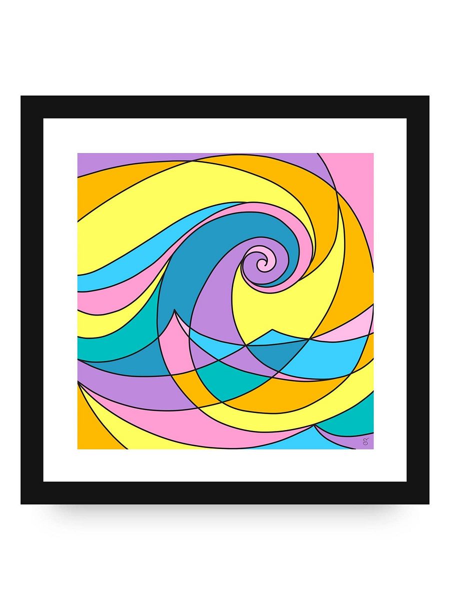 Vibrant Matte Poster Print - Abstract Square No. 4 product image (22)