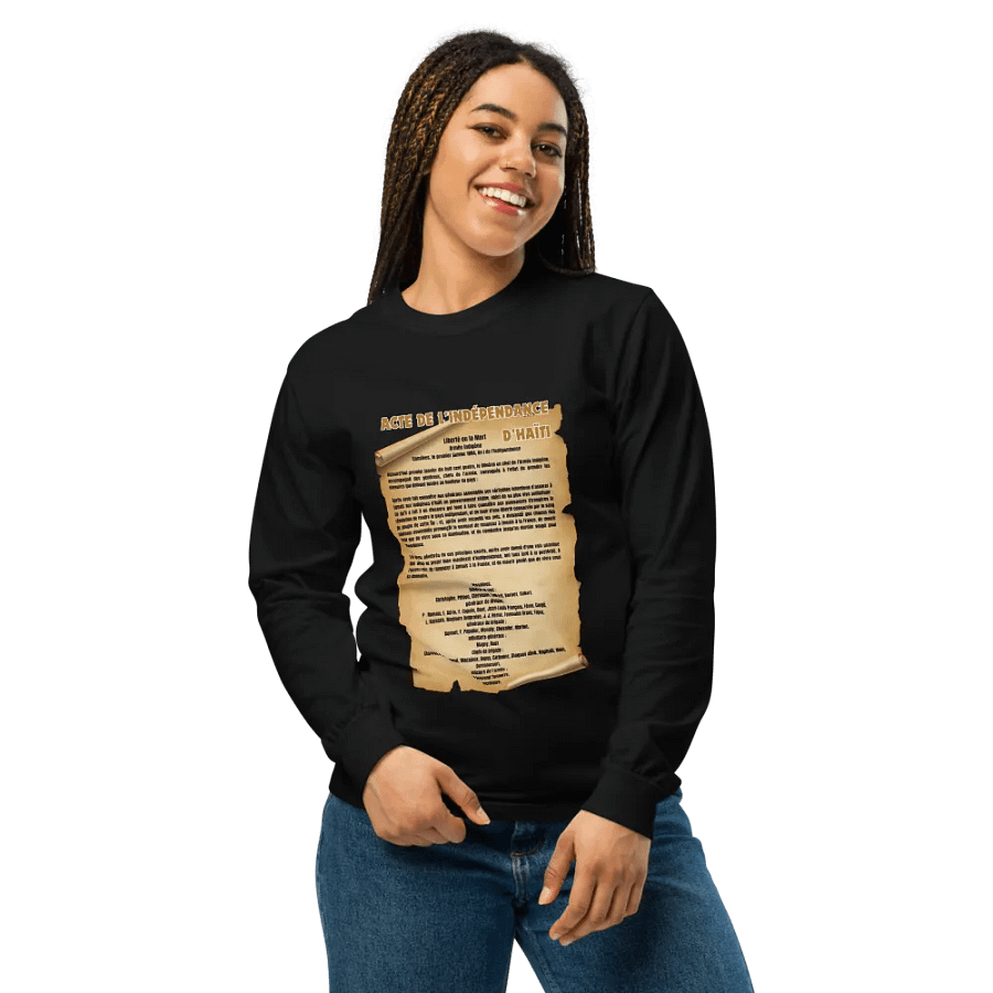 Haiti Independence Declaration Long Sleeve Shirt product image (4)