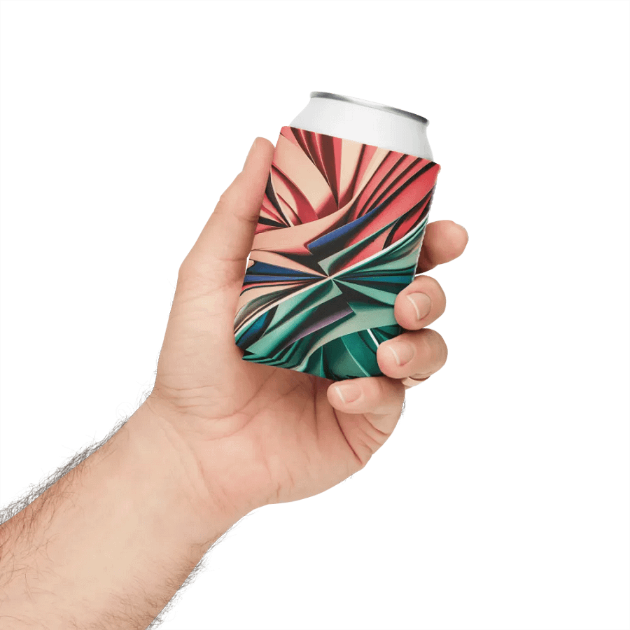 Graphic Grove Neoprene Can Cooler - Vibrant Abstract Swirl Design product image (5)