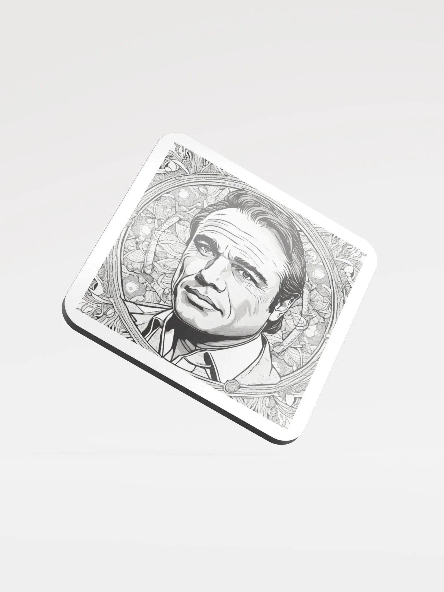Intricate Portrait Glossed Coaster product image (1)