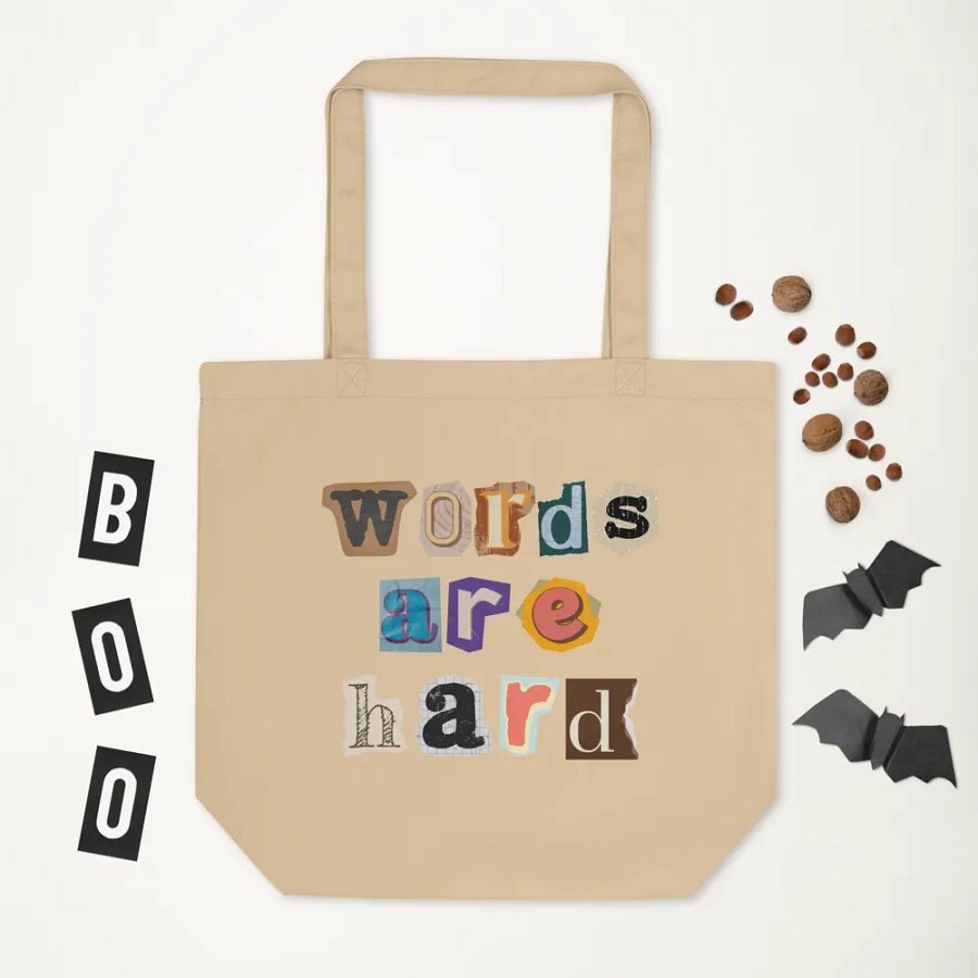 Words Are Hard Alt Design Tote product image (5)