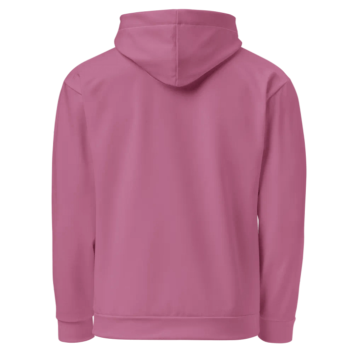 Plain Medium Dark Carnation Pink True Summer Unisex Recycled Polyester Heavyweight Premium Hoodie by Treasure Pie product image (2)