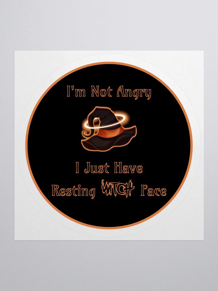 Resting Witch Face Sticker product image (1)