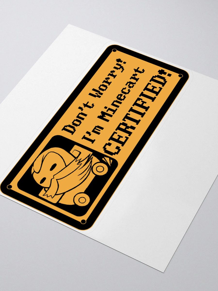 MINECART CERTIFICATION SQUARE (Sticker) product image (3)