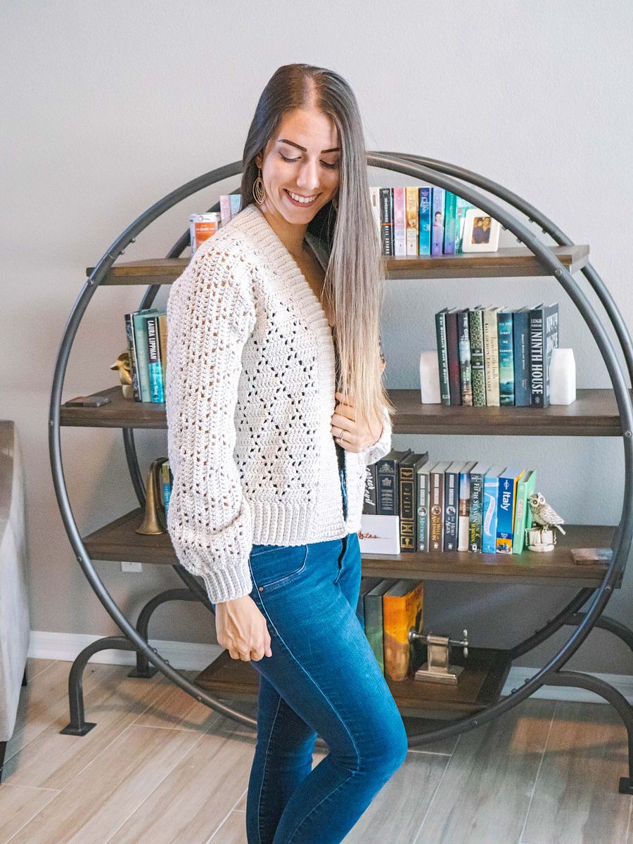 Diamond Crochet Cardigan Video Tutorial (9 Sizes) product image (9)