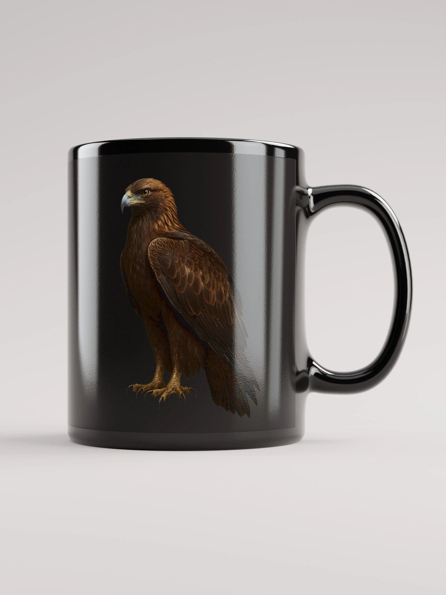 Majestic Eagle Black Glossy Mug product image (1)