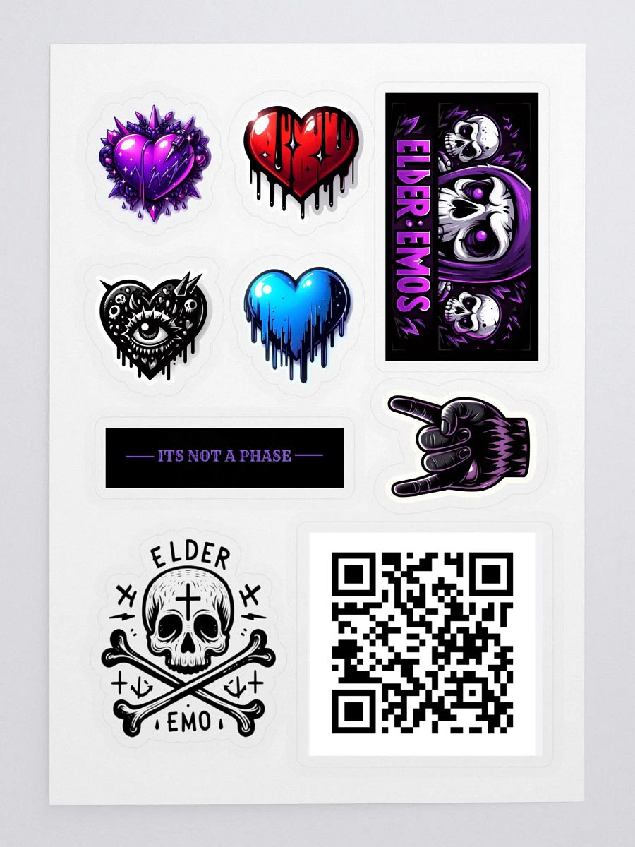 Rebellious Hearts Sticker Sheet product image (3)