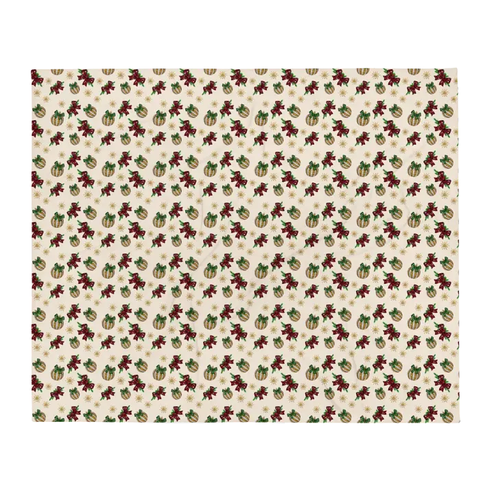 Winter Bows And Bulbs Blanket product image (1)