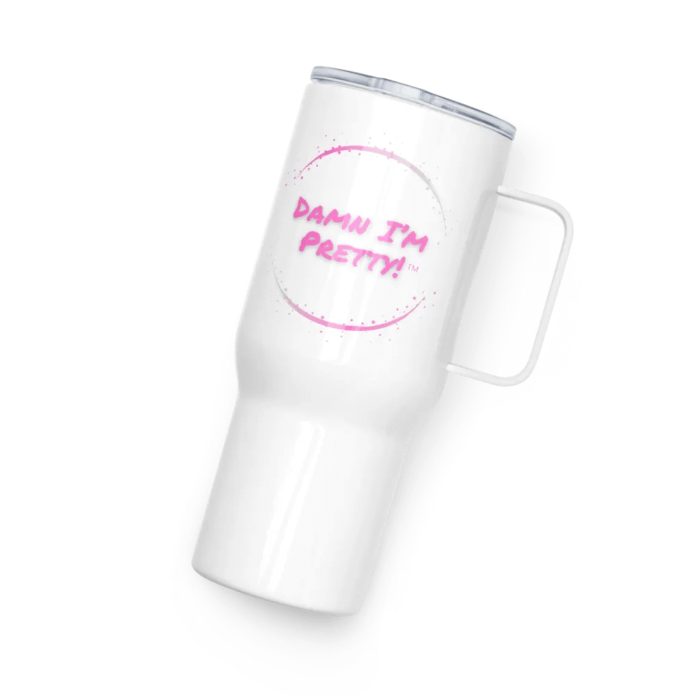 Damn I'm Pretty Travel Mug - Pink product image (8)