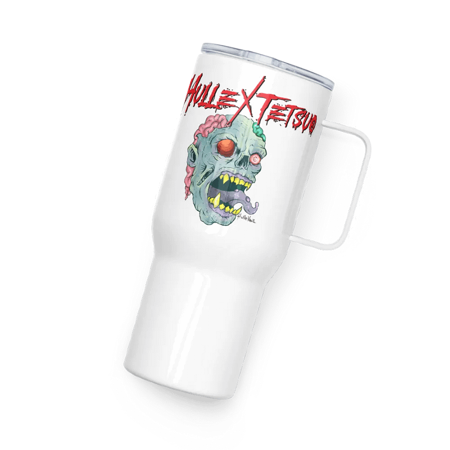 Gimme Brain Travel Mug with a Handle (HulleVane Design) product image (4)