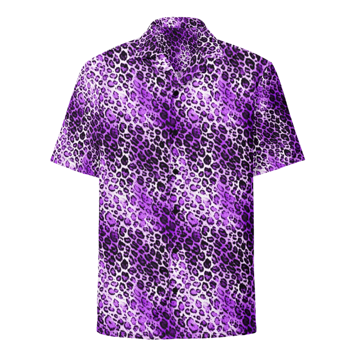 Purple Leopard Hawaiian Shirt product image (1)