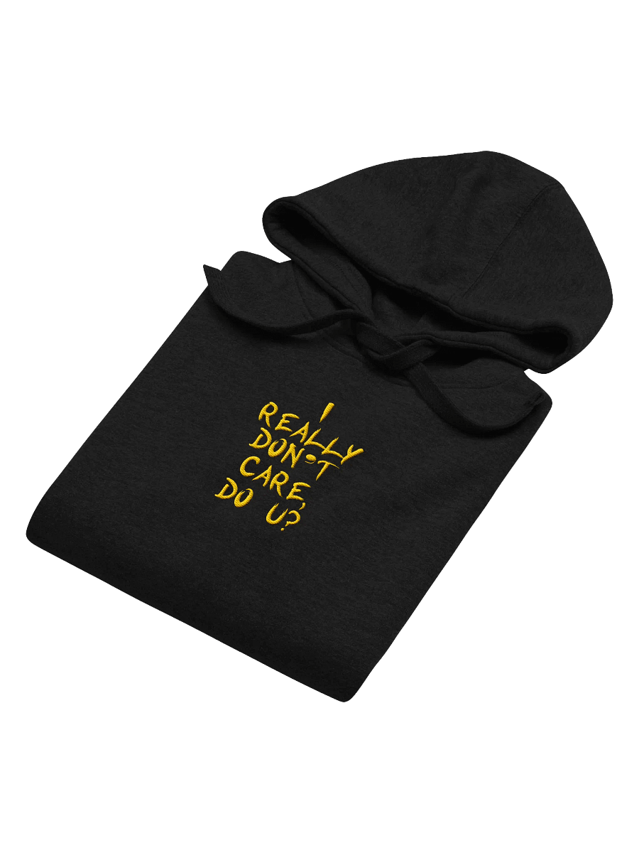 I don't care! Center Embroidered Hoodie product image (4)