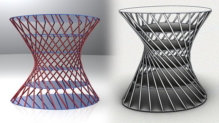 Curved Parametric Furniture Design Grasshopper Rhino Files Download product image (2)