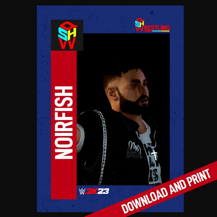 NOIRFISH QSHW COMMEMORATIVE TRADING CARD - WWE2K23 product image (1)