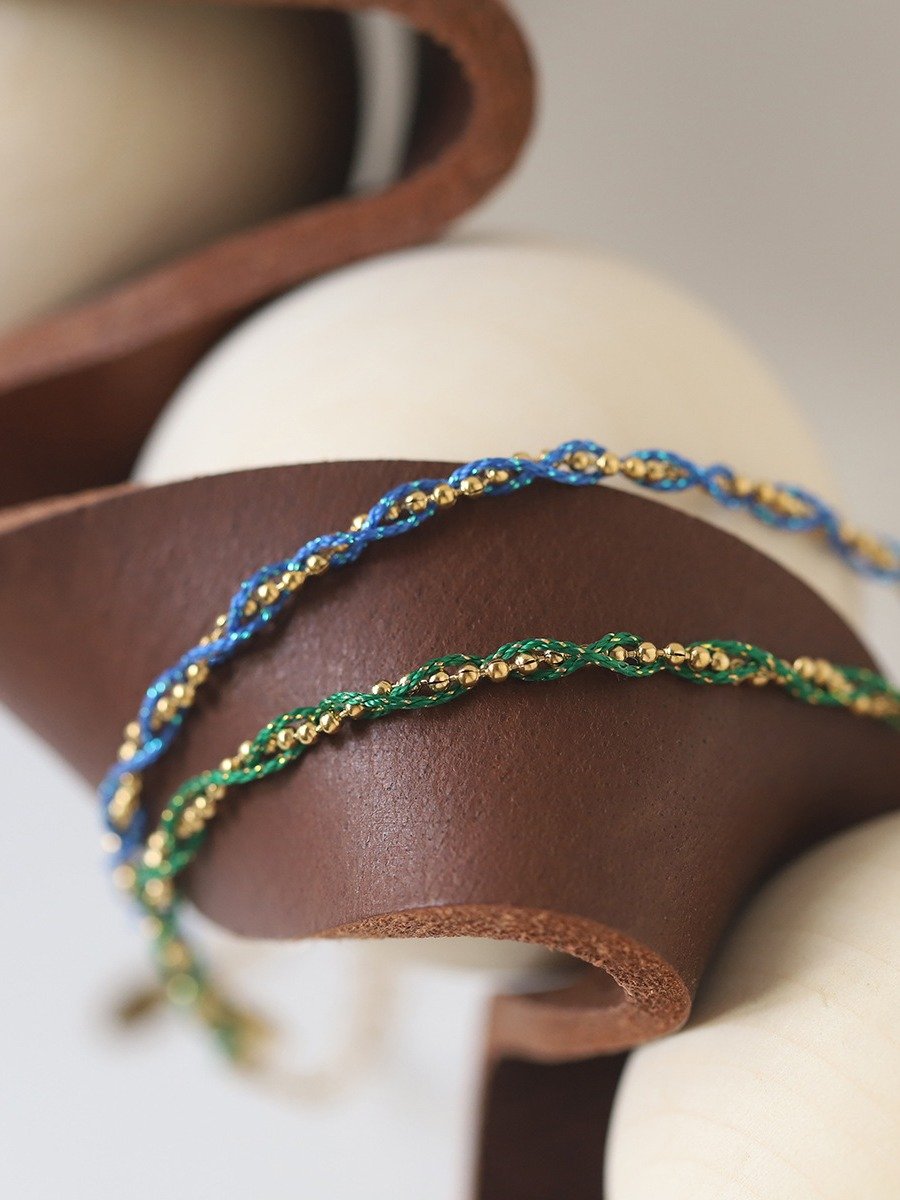 Colorful Rope and balls Bracelet | 18K Gold Plated product image (8)