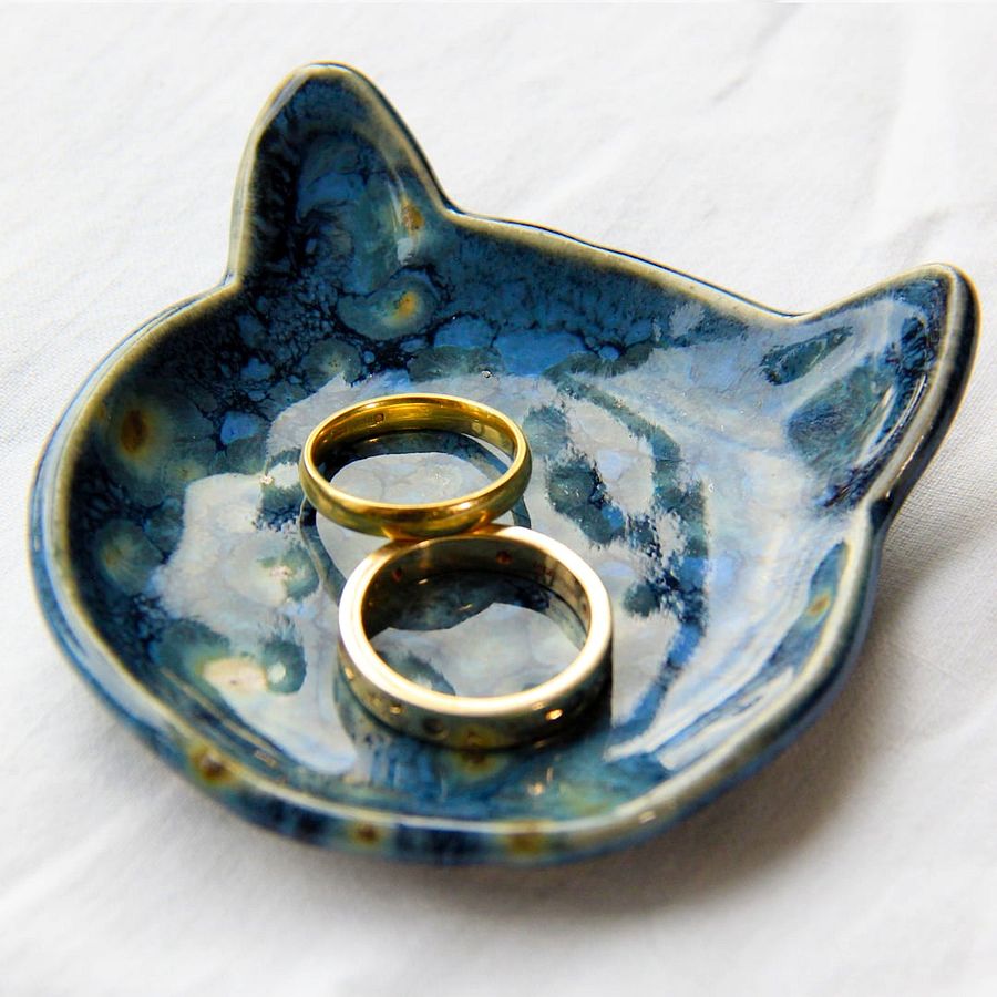 Handmade Ceramic Cat Trinket Plate product image (4)