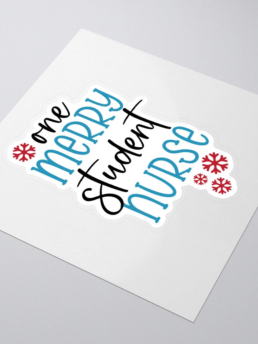 One Merry Student Nurse Sticker product image (8)