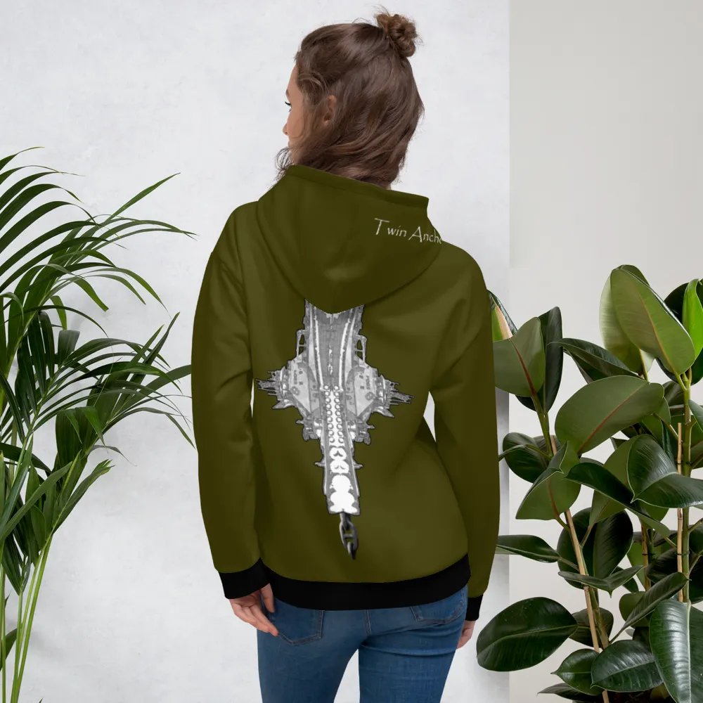Green Foss double tug Sketch Hoodie product image (11)