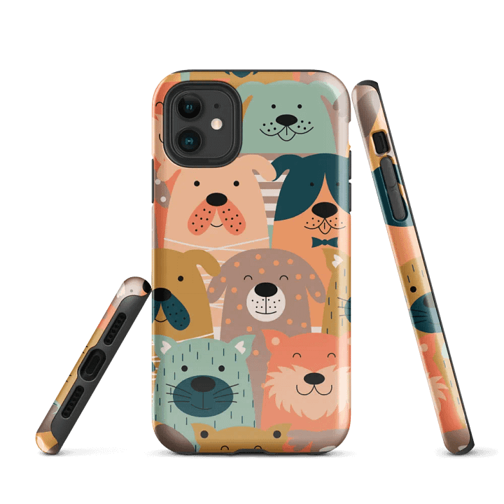Playful Pup Parade iPhone® Tough Case product image (1)