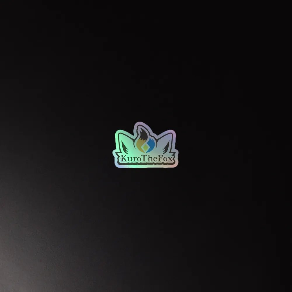 KuroTheFox Logo Holographic Sticker product image (2)