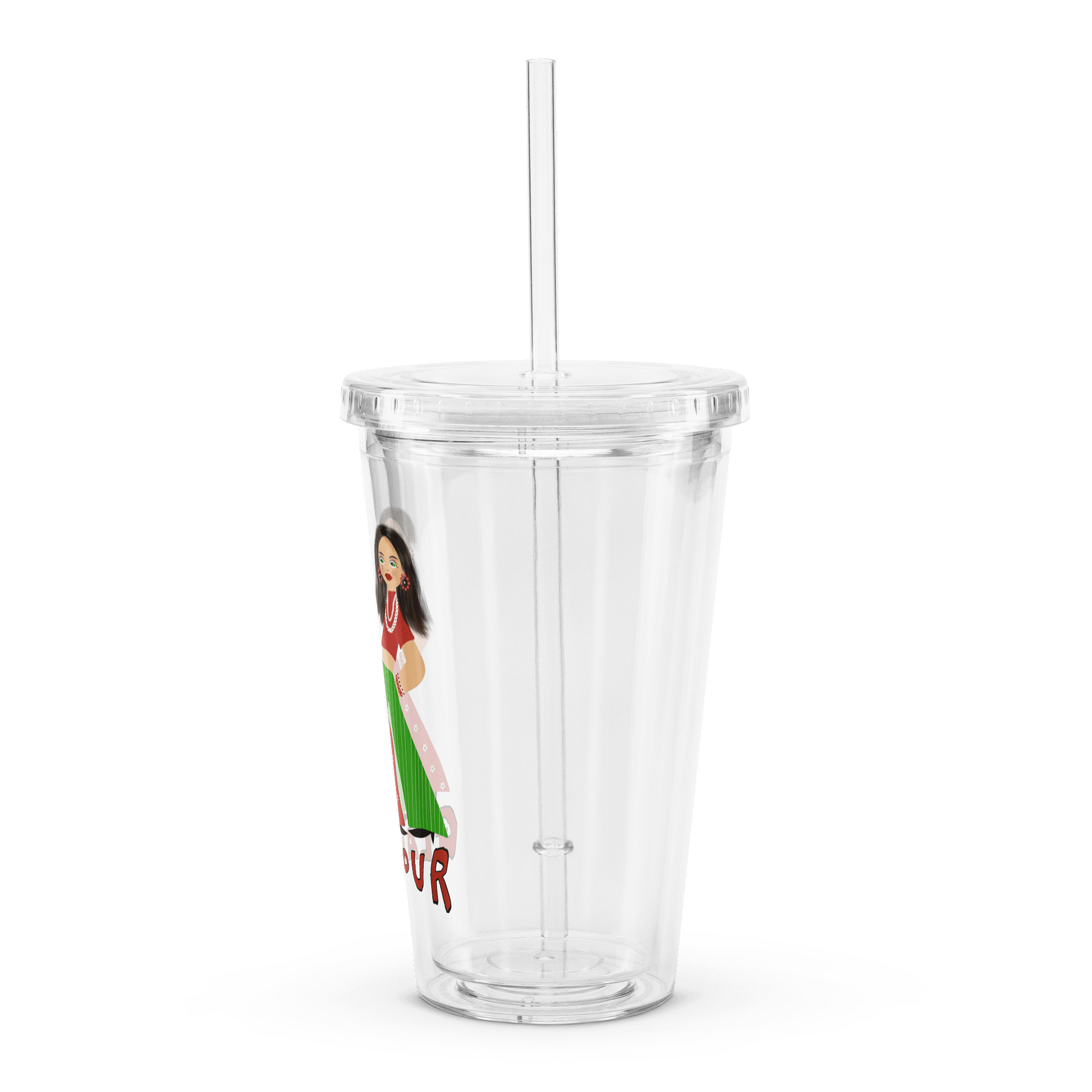 Glamourous Duo Clear Tumbler product image (4)