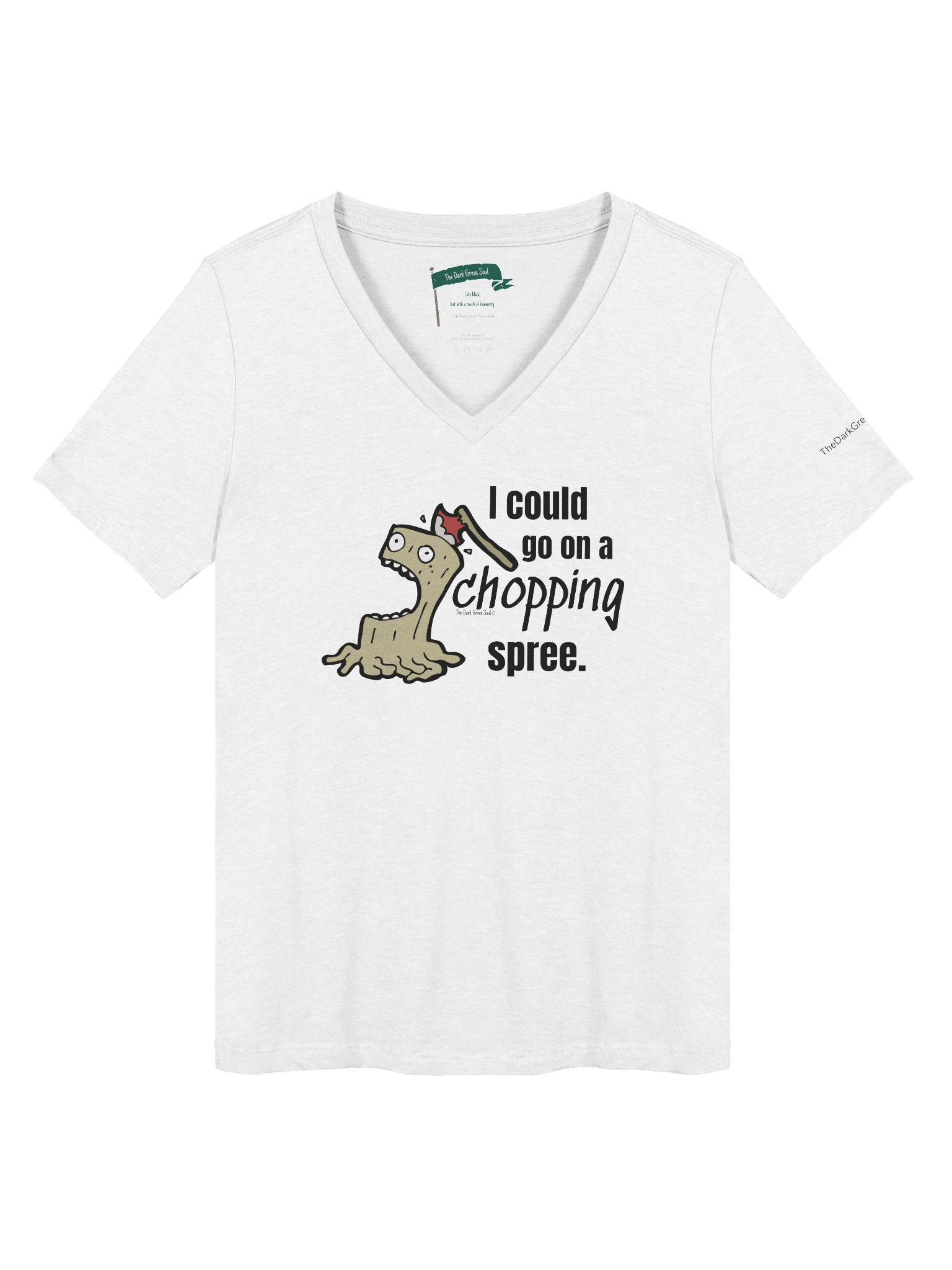 Chopping Spree Black - Women's V-Neck Tee product image (7)
