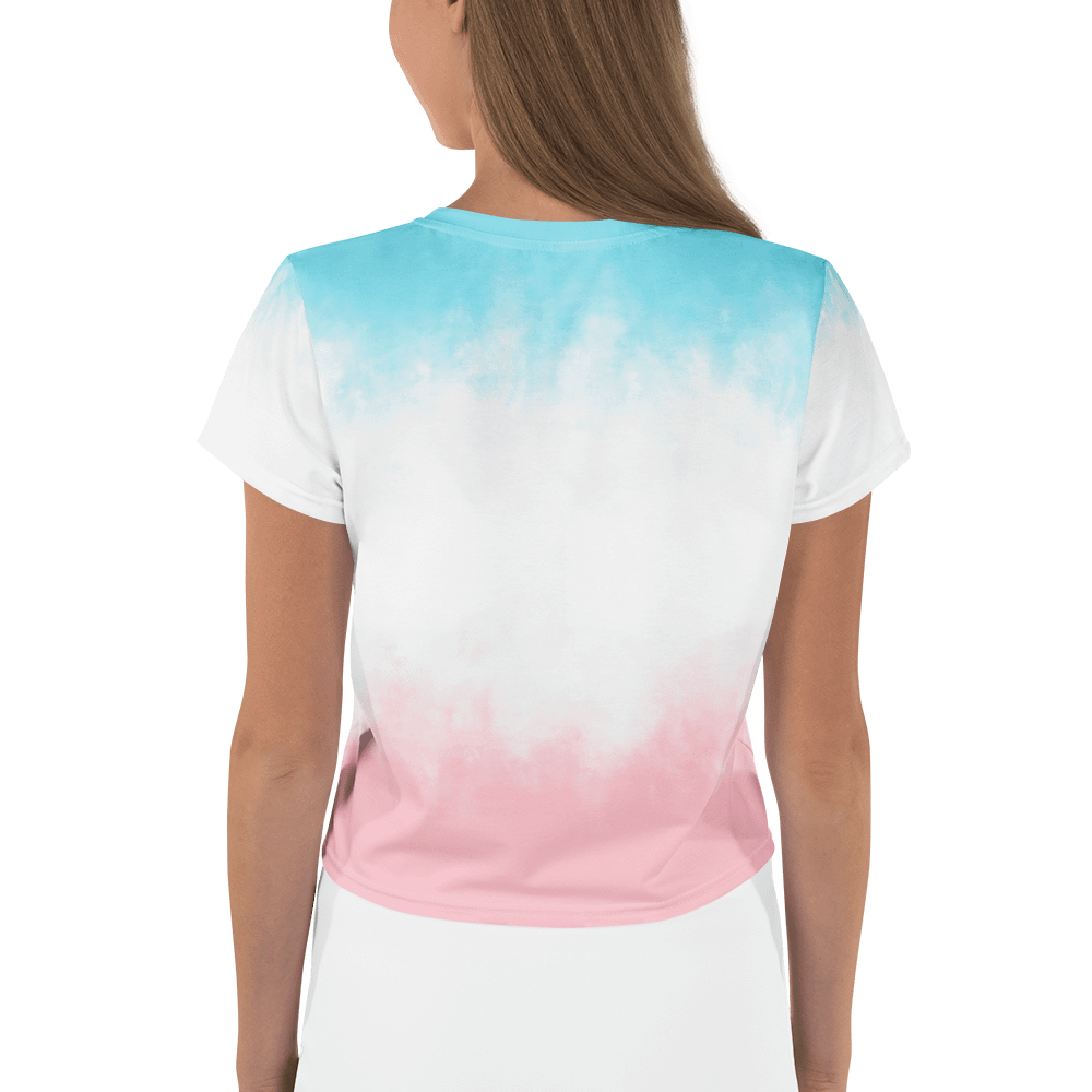 LGBTQIAP2S+ 2025, Trans Flower with Symbol, Crop Top product image (2)
