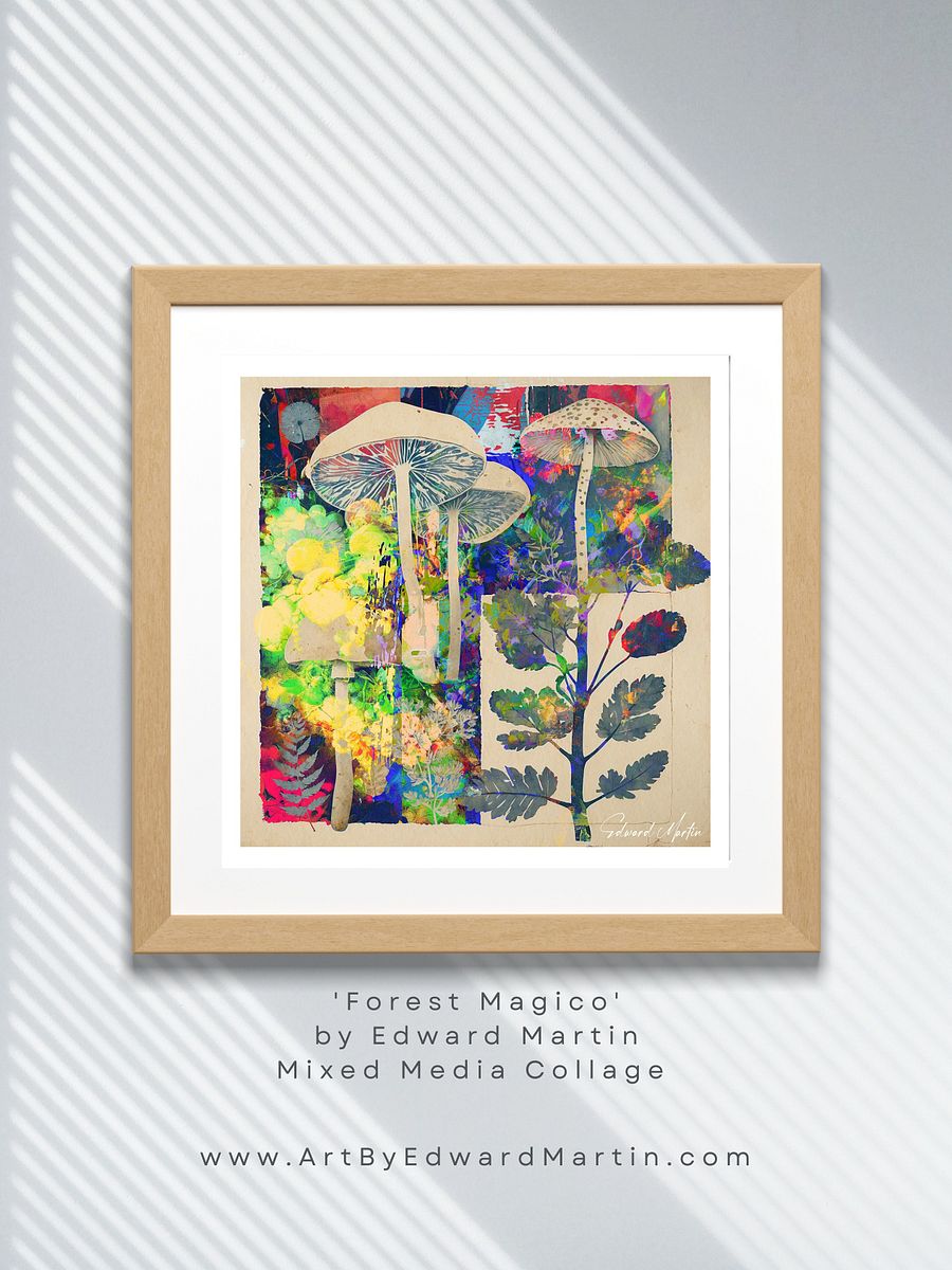 'Forest Magico' by Edward Martin Mixed Media Collage product image (22)