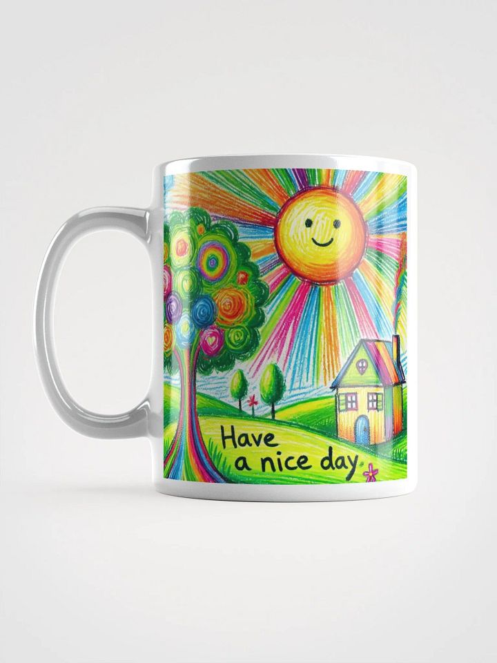 "Have a Nice Day" #Stylish Glossy White Mug product image (5)