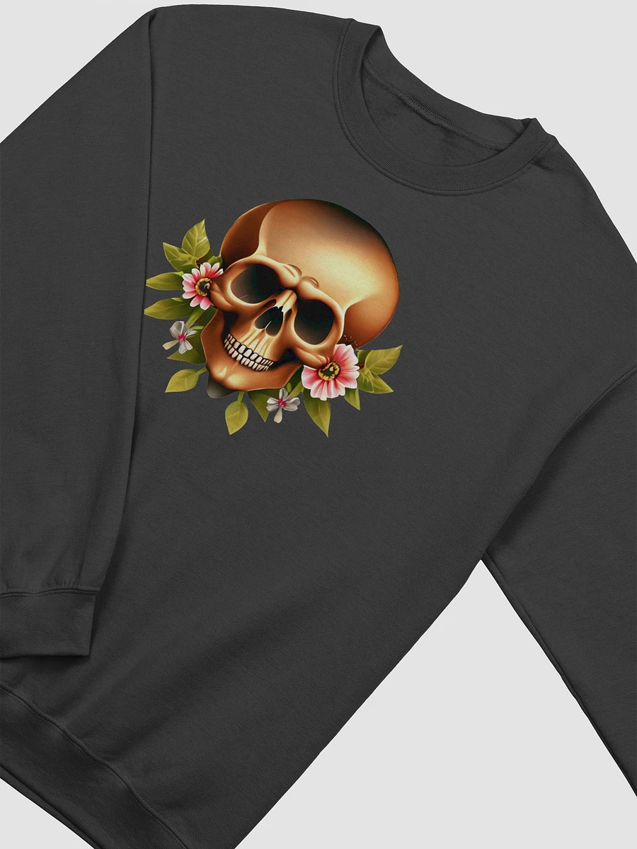 Skull with Nice Flowers Skull, skulls, skull art design, skeleton, skull and bones, scary, skull tattoo, artistic skull, human skull, dark skull, bones, Halloween, flowers product image (22)