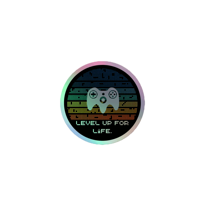 Level Up For Life. Holographic Sticker Pack product image (1)