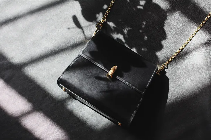 Black Leather Cross-body Bag - Small product image (1)