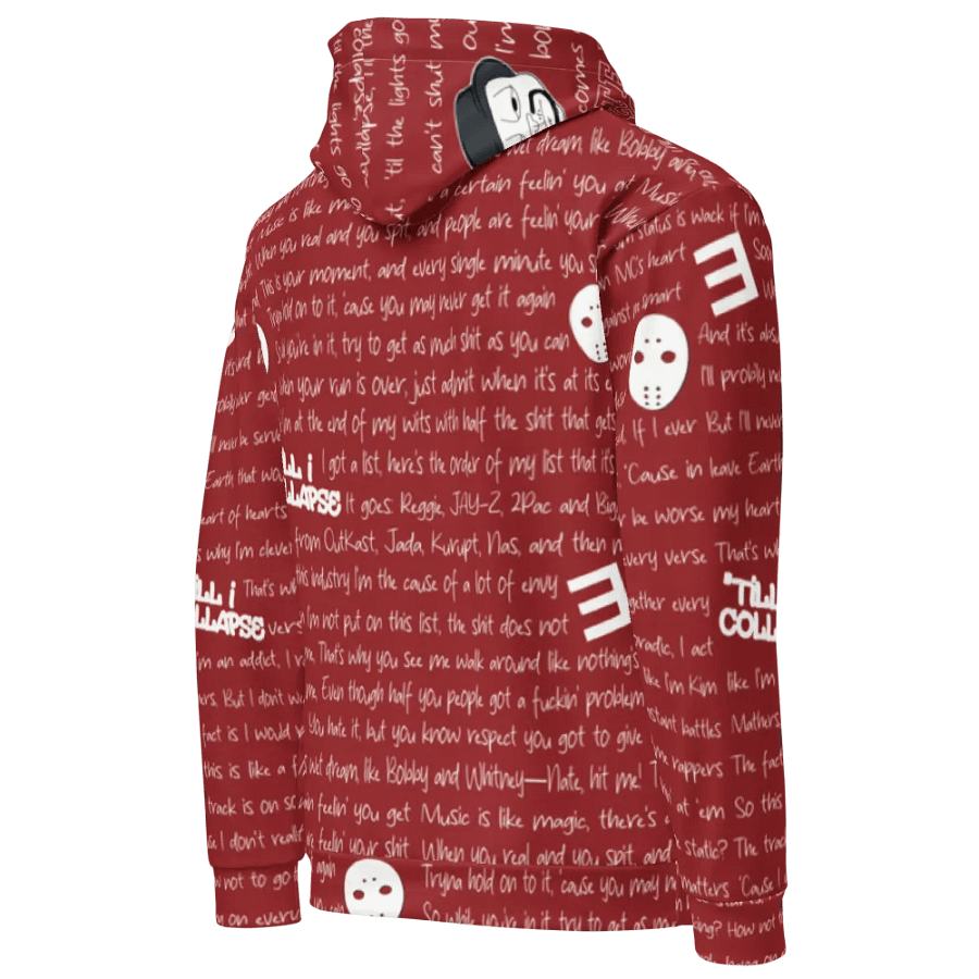 'Till I Collapse - Eminem - RED - Unisex Hoodie product image (4)