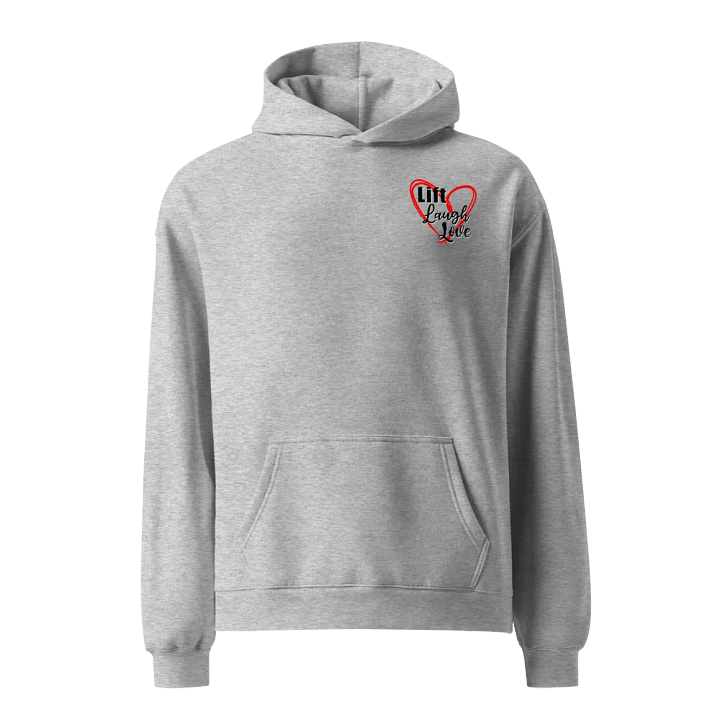 Lift Laugh Love Red Scribble Heart Pump Cover Hoodie product image (4)