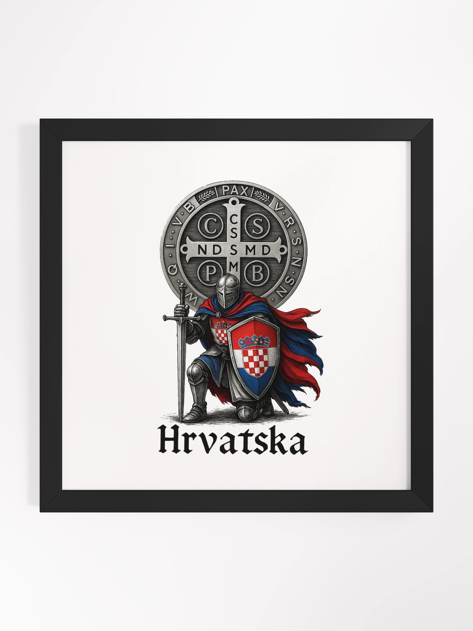 Knight of Croatia Framed Matte Poster product image (2)