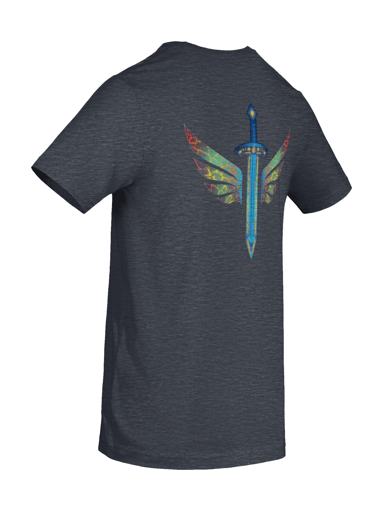 Winged Sword Monochrome T-Shirt product image (67)