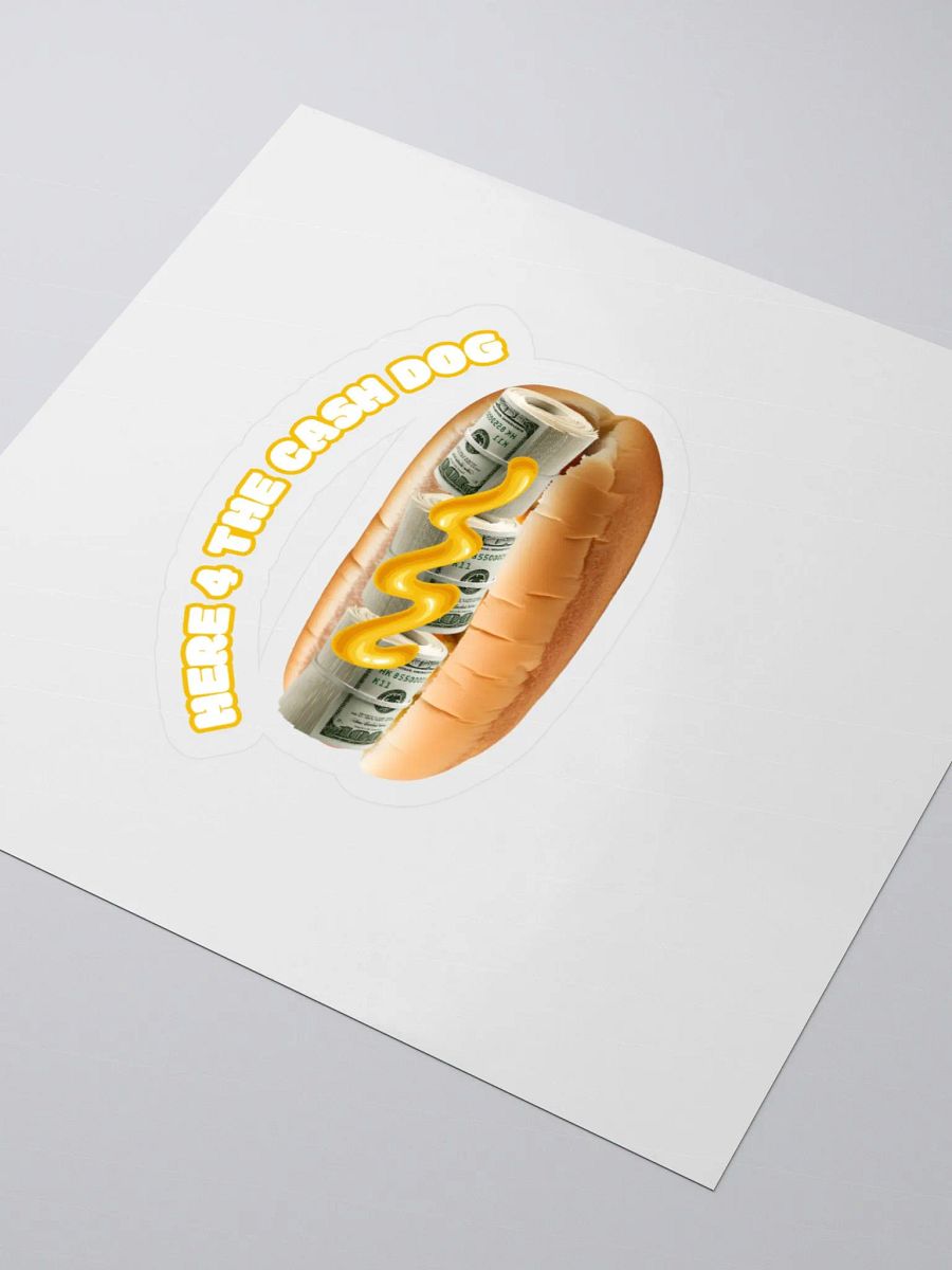 Cash Dog Sticker m/y product image (3)