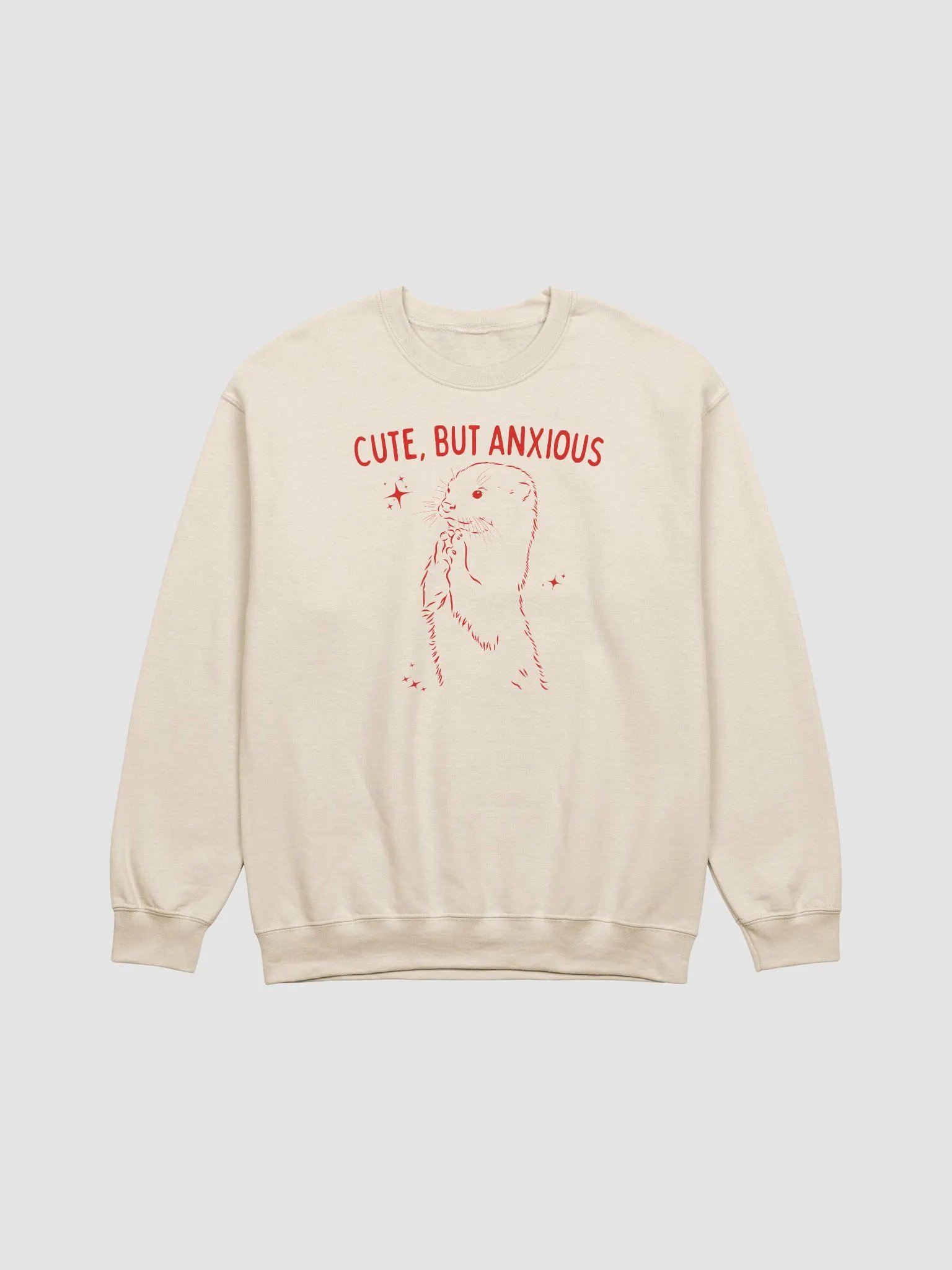 Cute but anxious Crewneck product image (1)