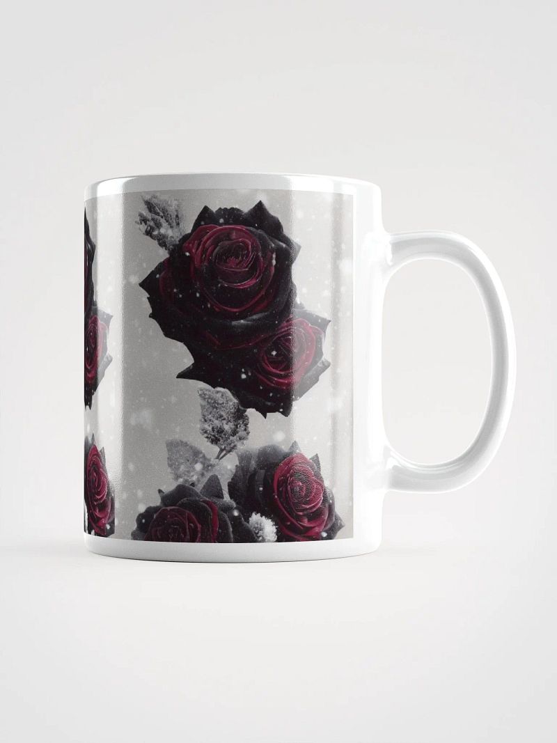 Red Roses & Snowflakes Mug