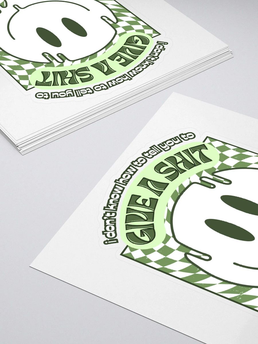 GIVE A SH*T kiss-cut sticker product image (4)