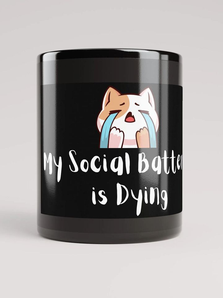Crybaby Cat Black Glossy Mug product image (1)