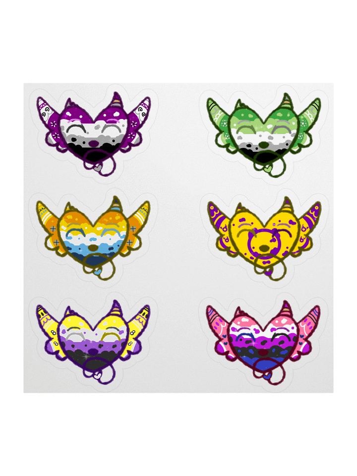 LGBTQ+ Heart stickers product image (1)