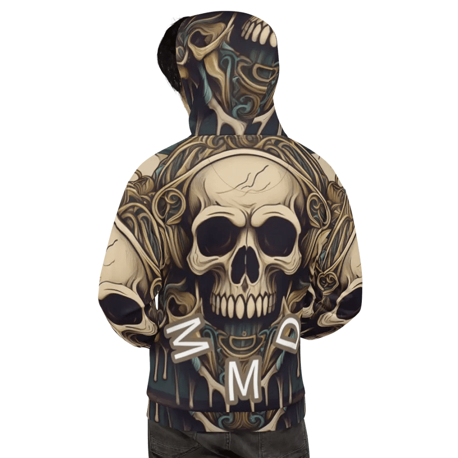 Gothic Melting Skulls Unisex Hoodie product image (12)
