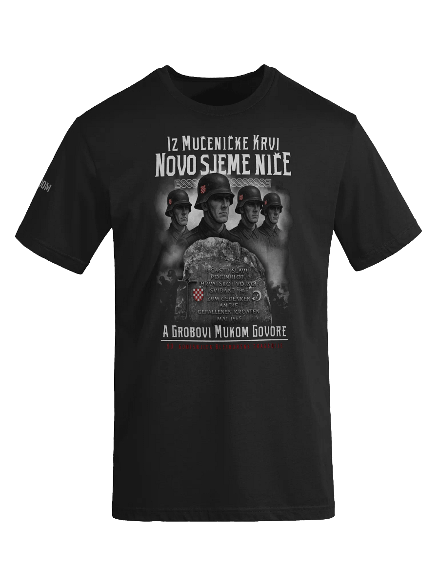 Shielded Patriot Black Croat Legion Next Level Tee product image (3)