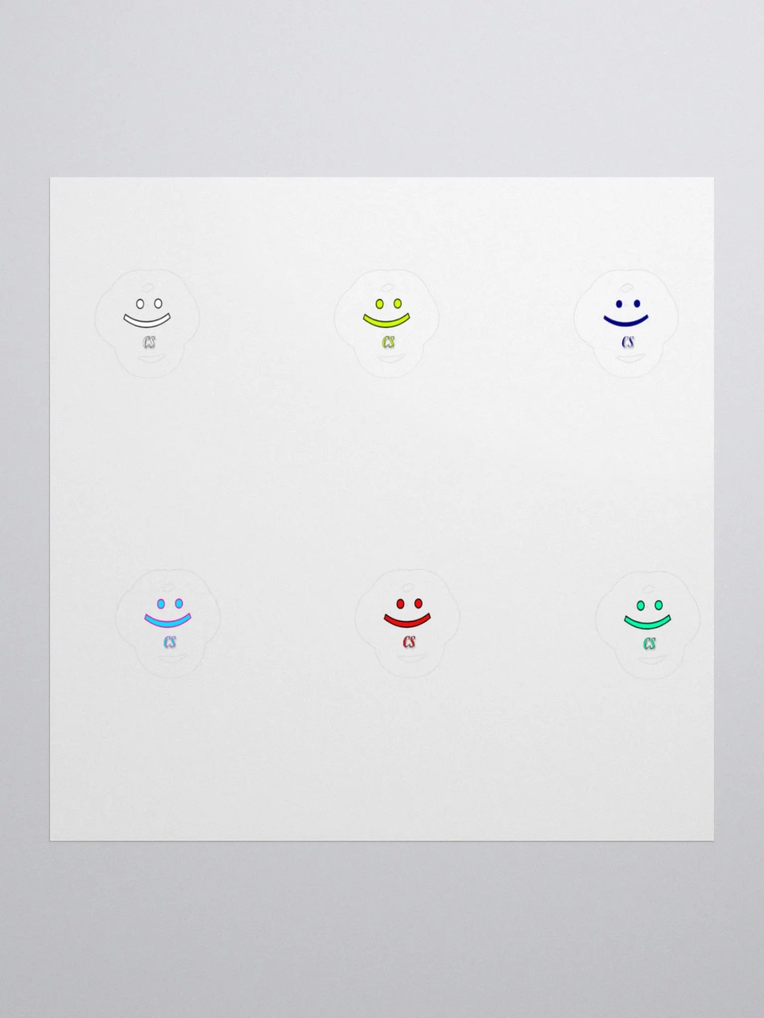 Smiley CS Stickers 6PK product image (7)