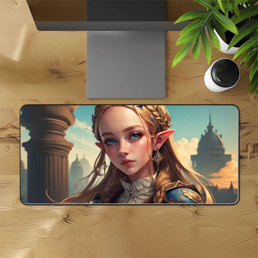 Princess Zelda Desk Mat - 12"x22" product image (1)