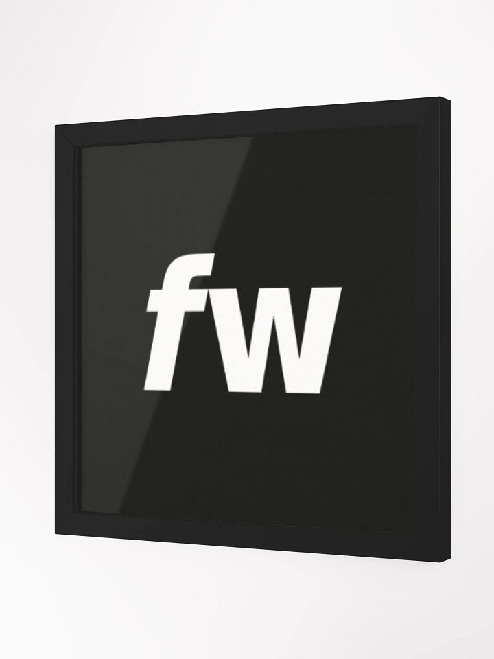 Bold FW Letters Matte Poster product image (2)